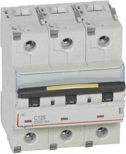 Выключатель автоматический Legrand DX3-E 10000 3п 125А C 16кА картинка